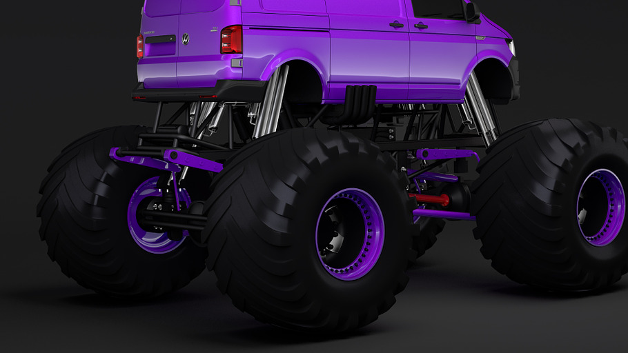 Monster Truck VW Transporter in Vehicles - product preview 10