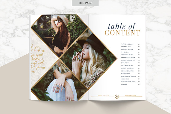 GOLDEN Magazine | Indd & Psd in Magazine Templates - product preview 2
