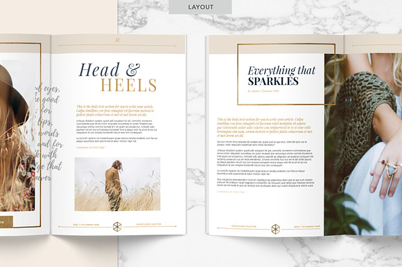 GOLDEN Magazine | Indd & Psd in Magazine Templates - product preview 3