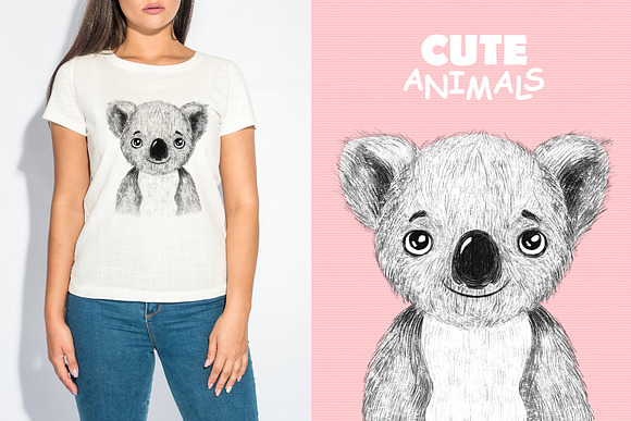 Cute Animals in Illustrations - product preview 9