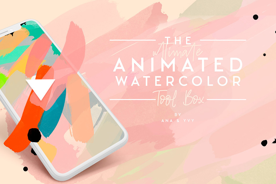 animated watercolor paint strokes