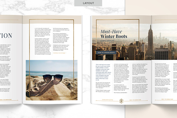 GOLDEN Magazine | PowerPoint in Magazine Templates - product preview 3