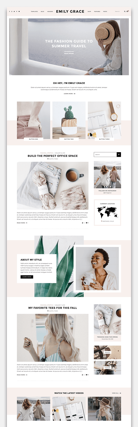 Emily Grace - A Blog & Shop Theme in WordPress Blog Themes - product preview 3