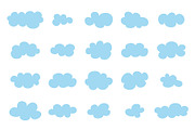 Set of Clouds + pattern