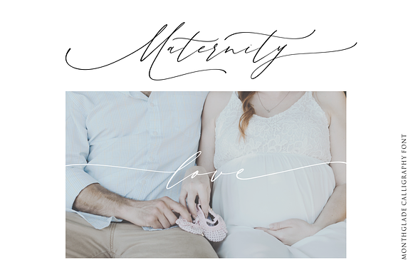 Month Glade - Calligraphy Font in Script Fonts - product preview 4