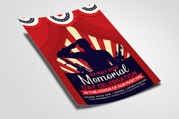 Memorial Day Celebration Flyer in Flyer Templates - product preview 1