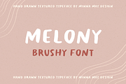 Melony Hand Drawn Brushy Font