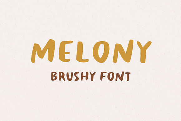 Melony Hand Drawn Brushy Font in Display Fonts - product preview 3