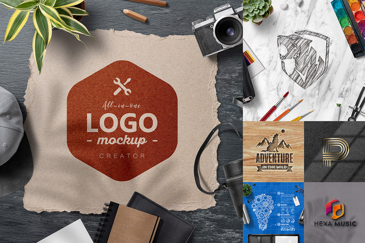 All-In-One Logo Mockup Creator in Scene Creator Mockups - product preview 8