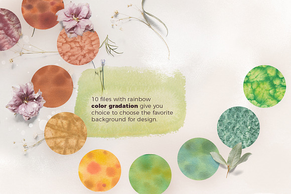 Watercolor romantic backgrounds in Textures - product preview 2