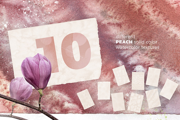 Watercolor romantic backgrounds in Textures - product preview 4