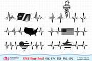USA Heartbeats SVG