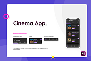 Cinema App Dark Theme Concept