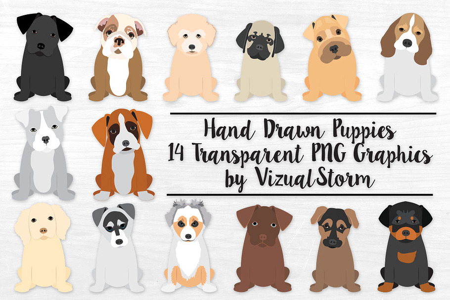 Puppy Illustrations - REVISED in Illustrations - product preview 8