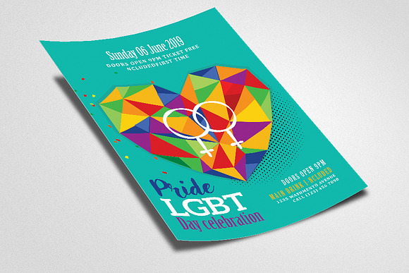 LGBT Pride Flyer / Poster Template in Flyer Templates - product preview 1