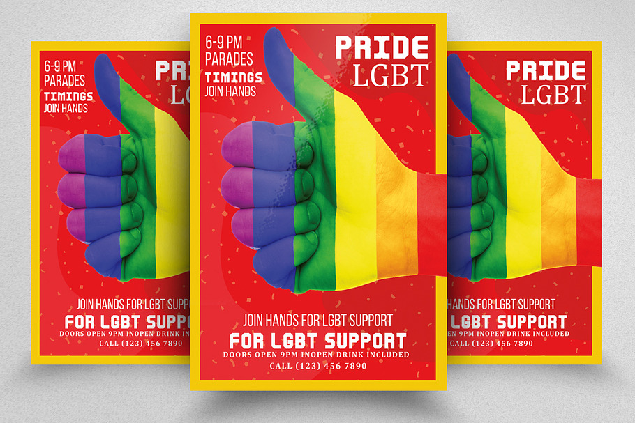 LGBT Pride Flyer in Flyer Templates - product preview 8
