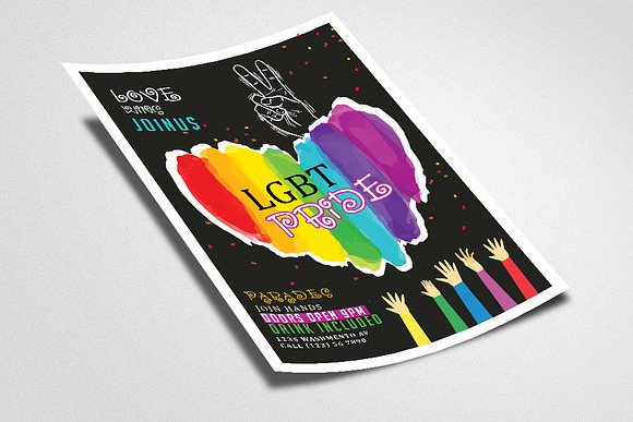 LGBT Pride Flyer in Flyer Templates - product preview 1