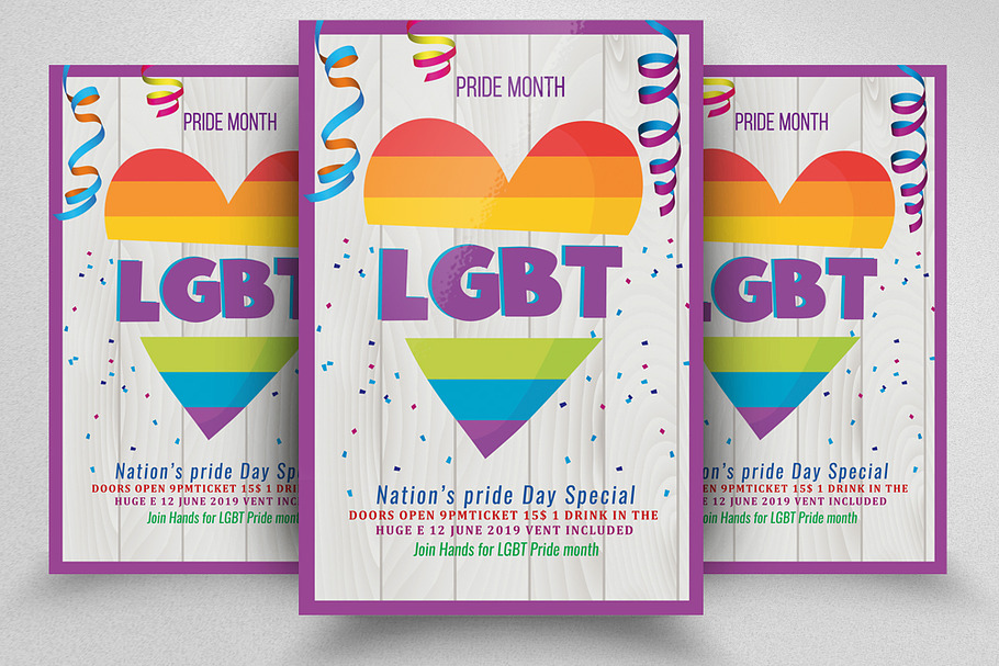 LGBT Pride Flyer / Poster in Flyer Templates - product preview 8