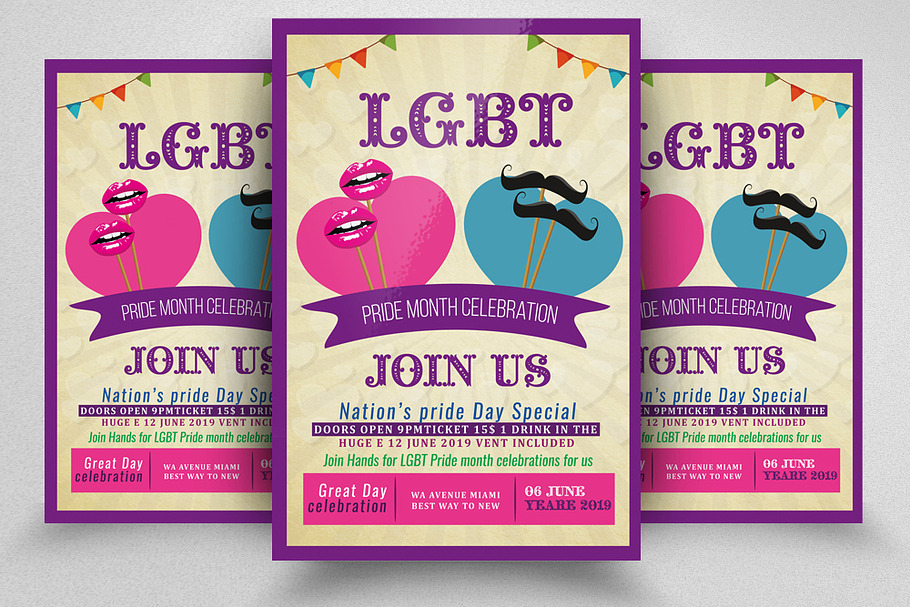 LGBT Pride Celebration Flyer in Flyer Templates - product preview 8