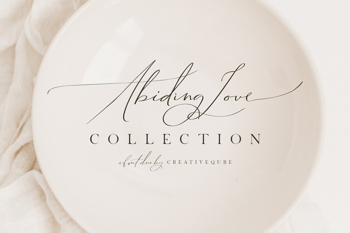 Abiding Love Collection Fonts in Script Fonts - product preview 8
