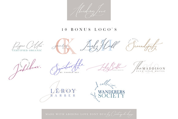 Abiding Love Collection Fonts in Script Fonts - product preview 21
