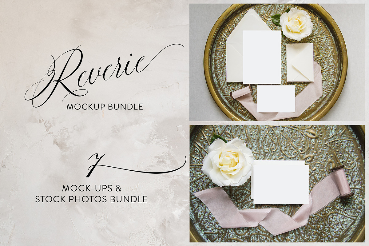 Reverie - wedding mockups photos in Print Mockups - product preview 8