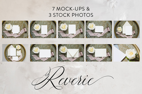 Reverie - wedding mockups photos in Print Mockups - product preview 1