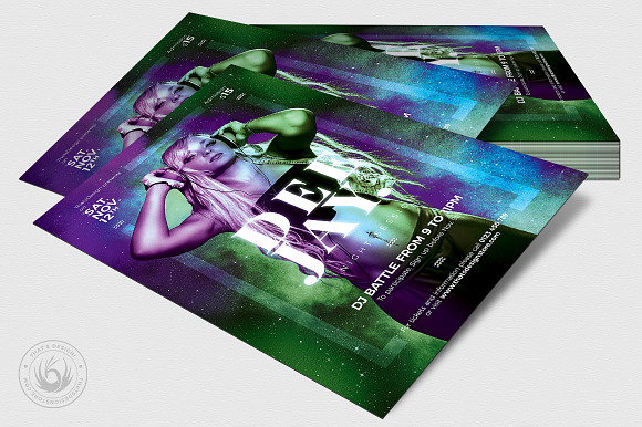 DJ Session Flyer Template V7 in Invitation Templates - product preview 3
