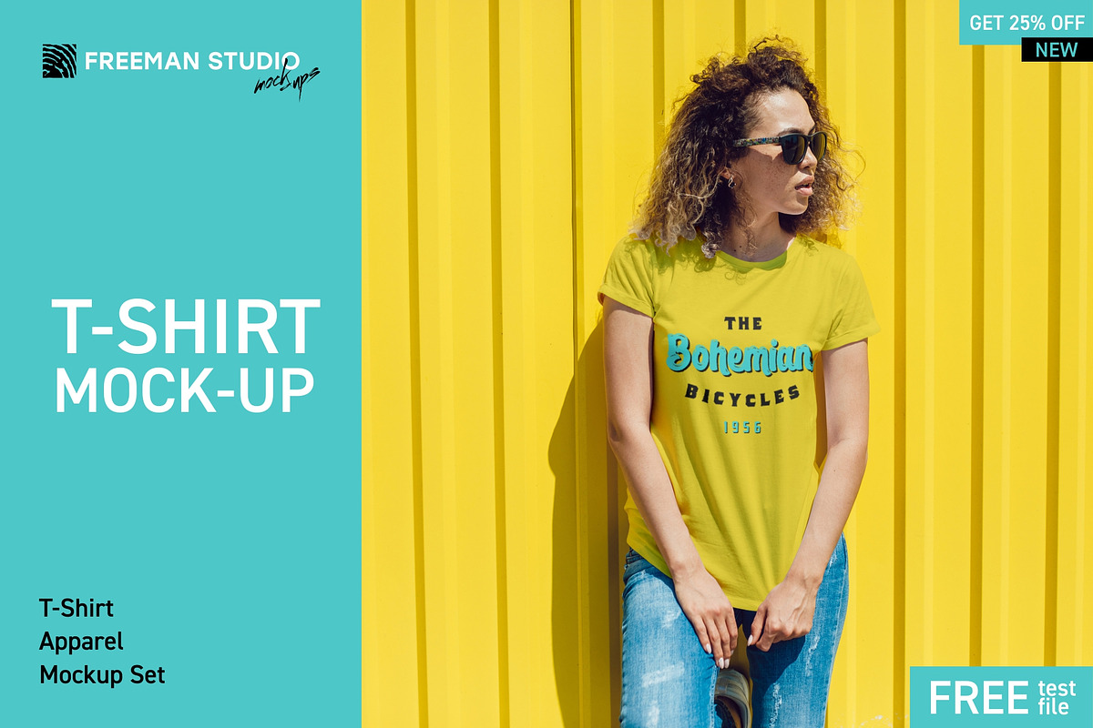 T-Shirt Mock-Up Set in Product Mockups - product preview 8