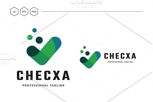 Pixel Check Logo in Logo Templates - product preview 2