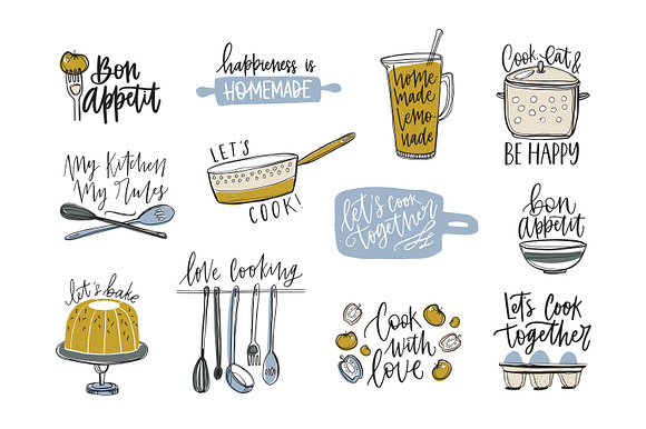 Home cooking lettering in Objects - product preview 1
