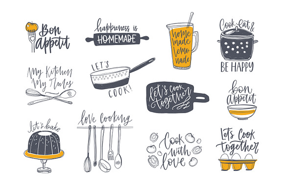 Home cooking lettering in Objects - product preview 2