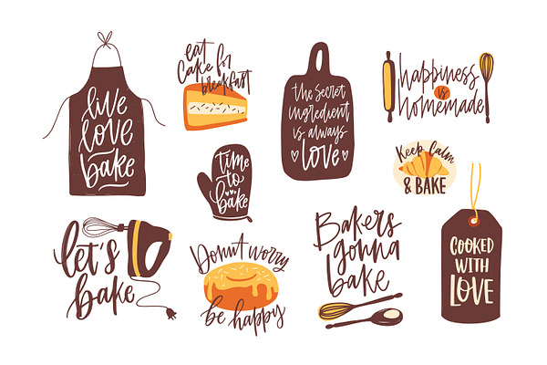 Bakery lettering compositions