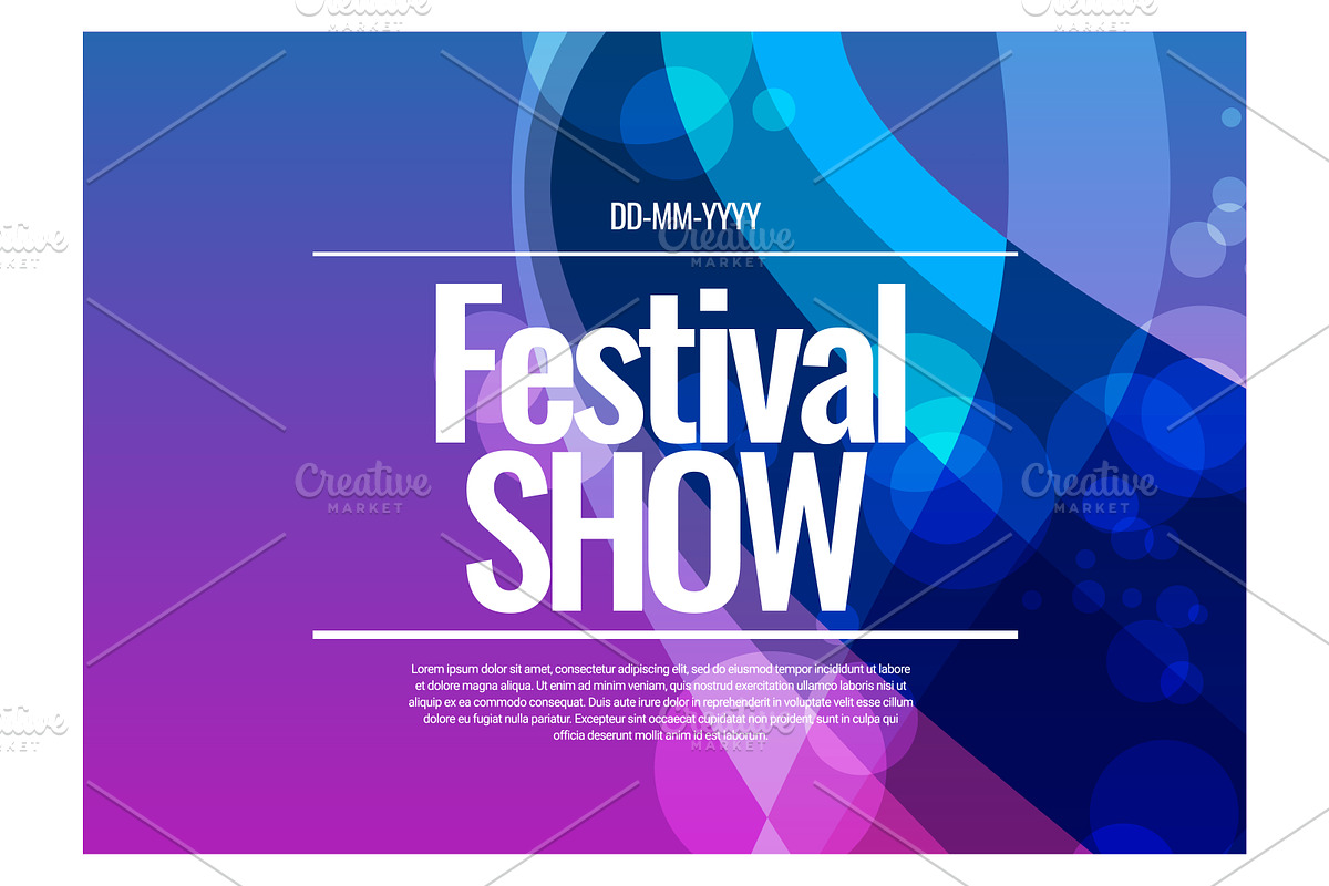 Festival show Poster. Template in Flyer Templates - product preview 8