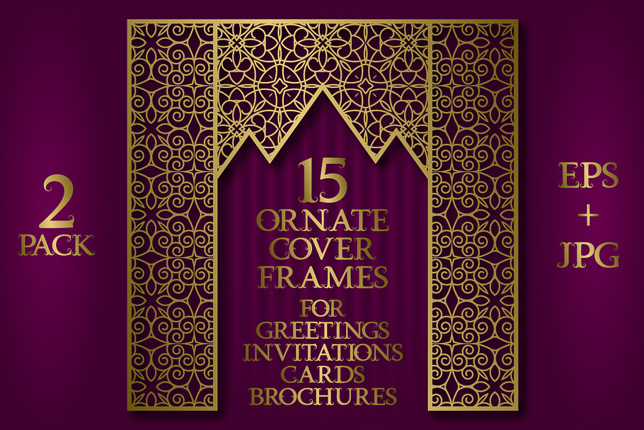 15 ornate cover frames pack 2