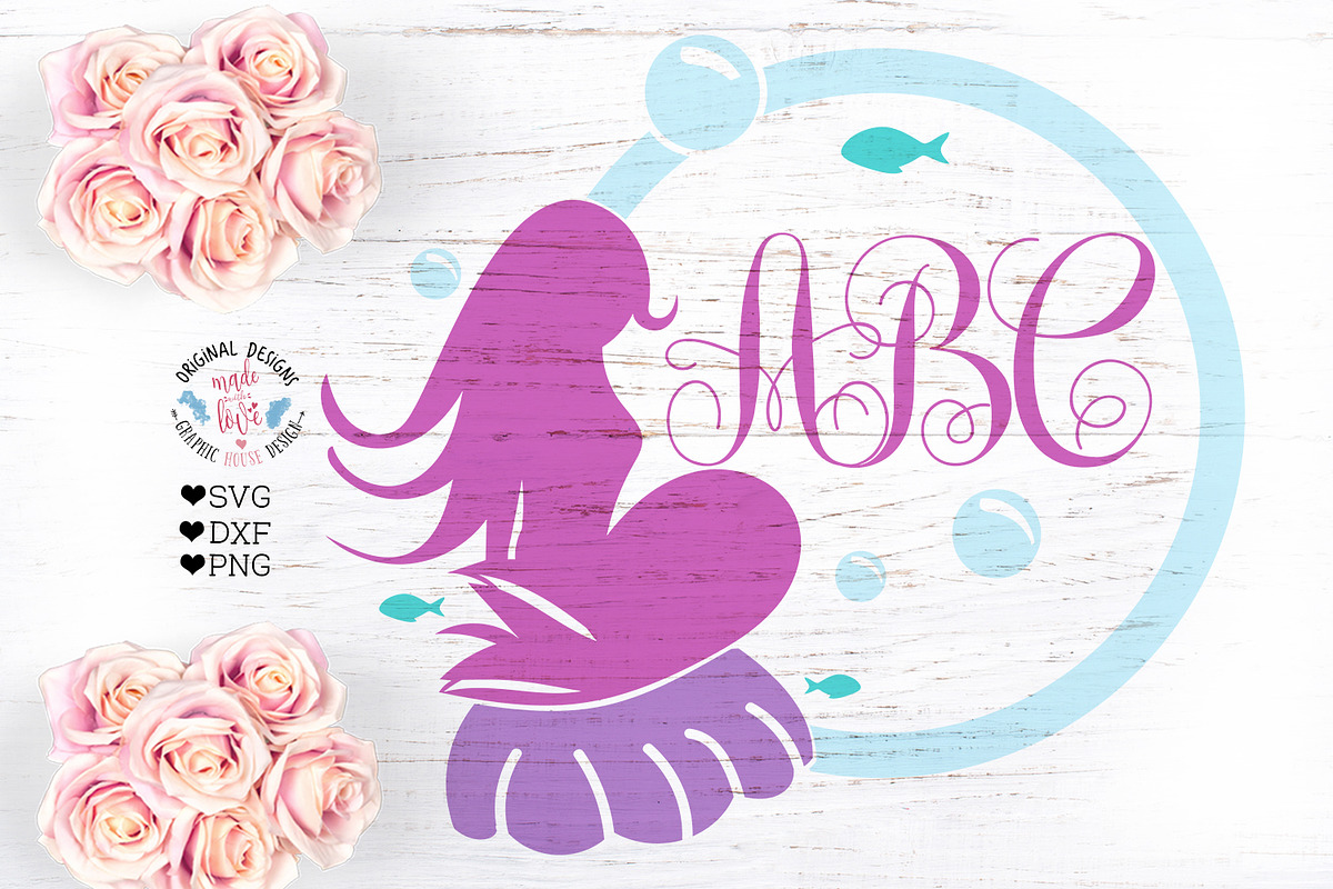 Mermaid Frame in Illustrations - product preview 8