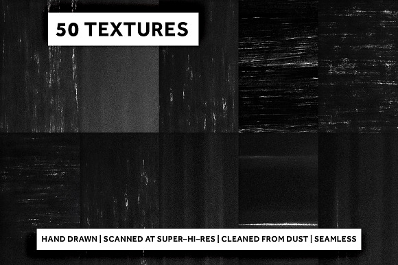 50 BLACK INK TEXTURES in Textures - product preview 1