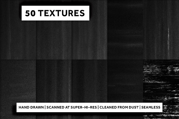 50 BLACK INK TEXTURES in Textures - product preview 2