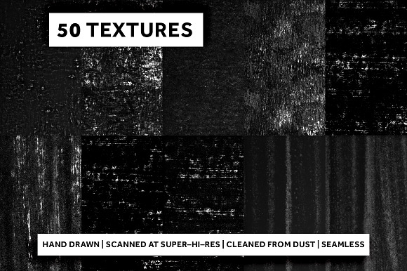 50 BLACK INK TEXTURES in Textures - product preview 5