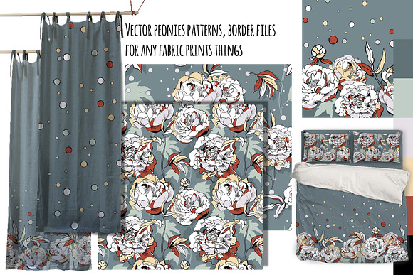 Flowers seamless patterns. in Patterns - product preview 1