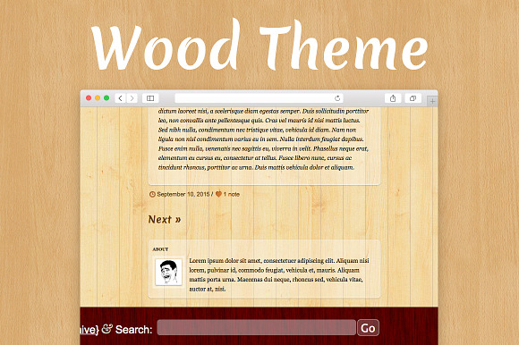 Woody - Tumblr Wood Theme in Tumblr Themes - product preview 2
