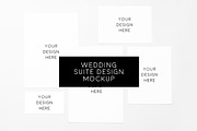 Blank Wedding Design Suite Mockup