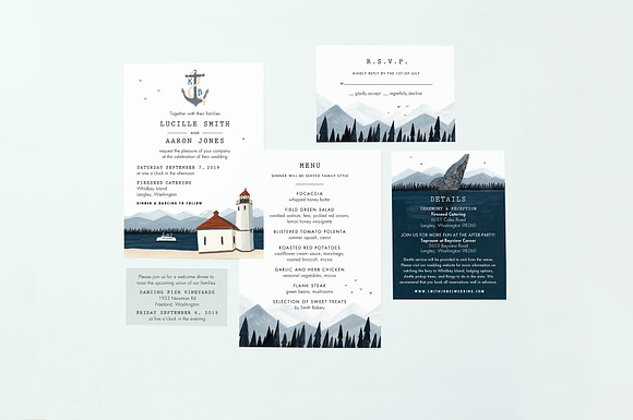 Blank Wedding Design Suite Mockup in Print Mockups - product preview 2