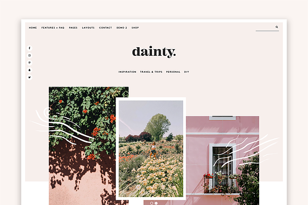 Dainty - Blog & Shop WordPress Theme