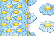 Pattern with chamomile
