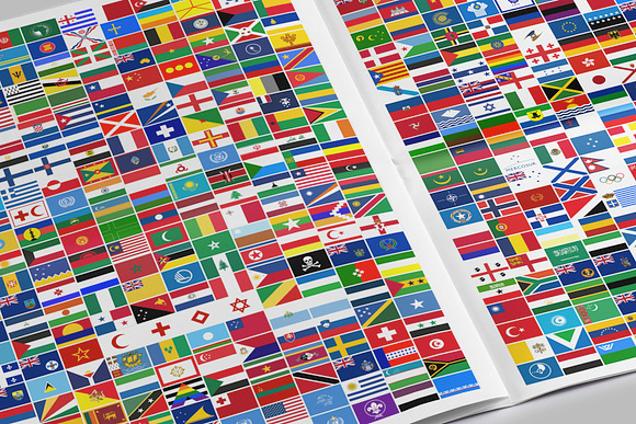 460 FLAGS - RECTANGLE in Flag Icons - product preview 1