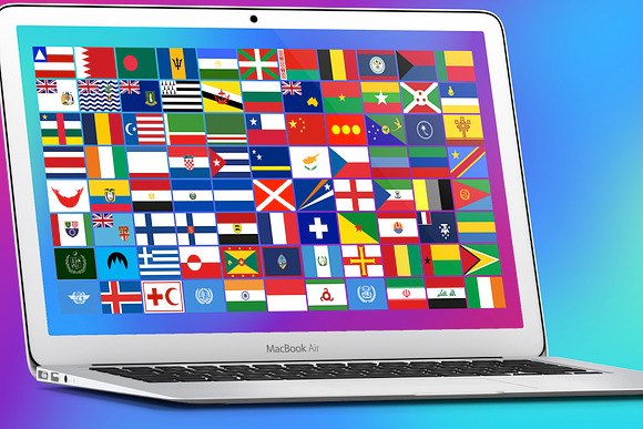 460 FLAGS - RECTANGLE in Flag Icons - product preview 3