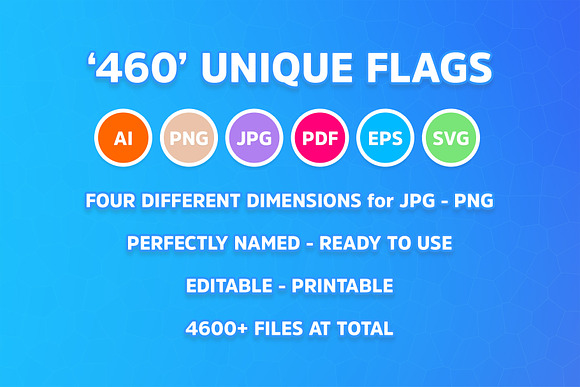 460 FLAGS - RECTANGLE in Flag Icons - product preview 4