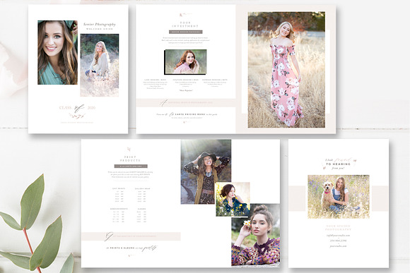 12-Page Senior Photography Guide in Magazine Templates - product preview 1