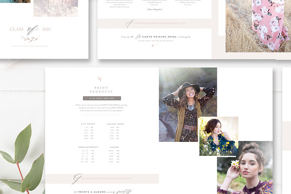 12-Page Senior Photography Guide in Magazine Templates - product preview 2